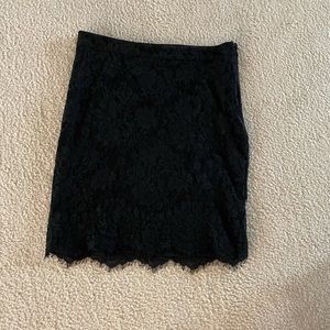 Black Lace Pencil Skirt
